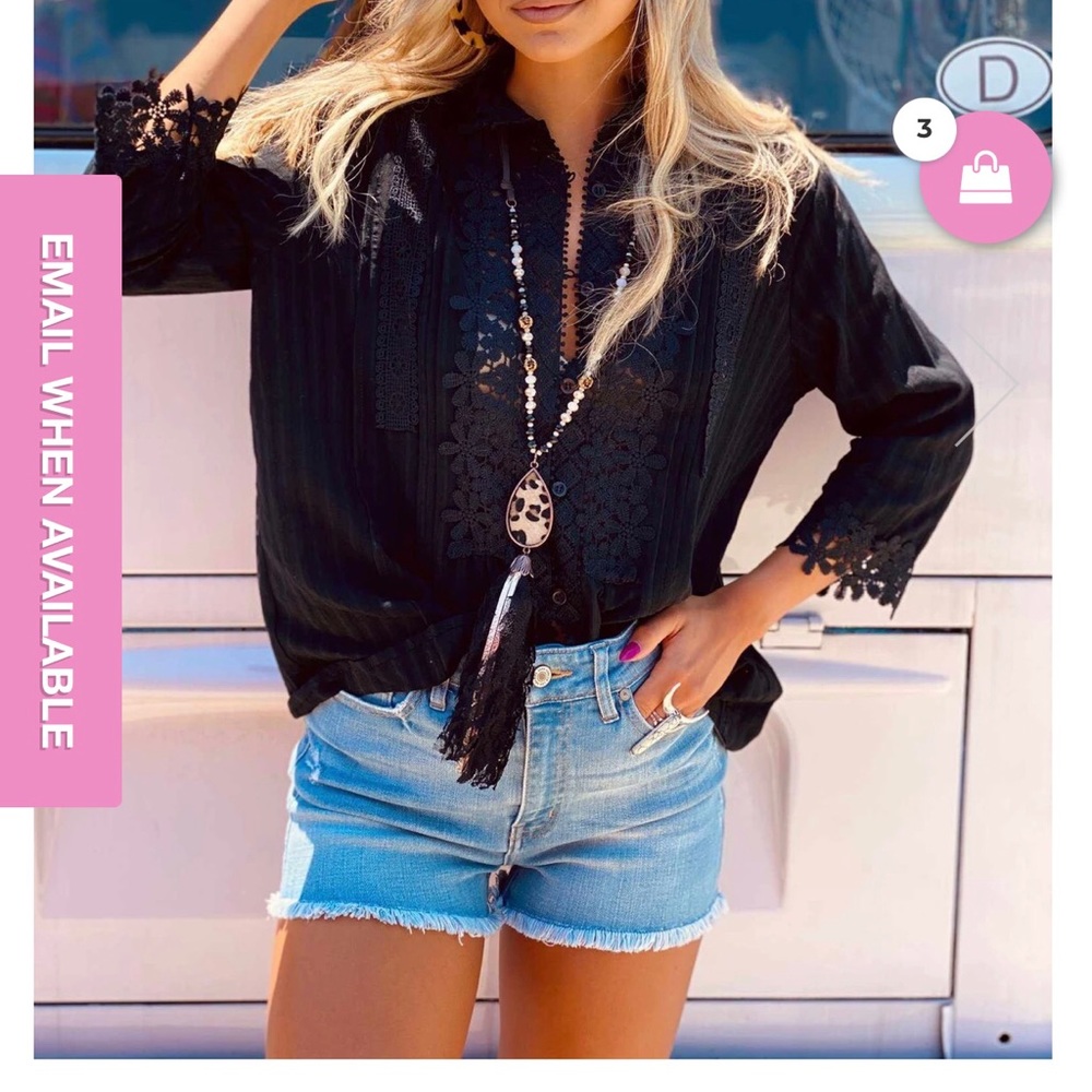 NWT- Busy Bee Top in Black